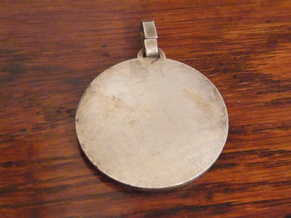 Vintage White Medal French Sports Medallion 1930s… - image 3