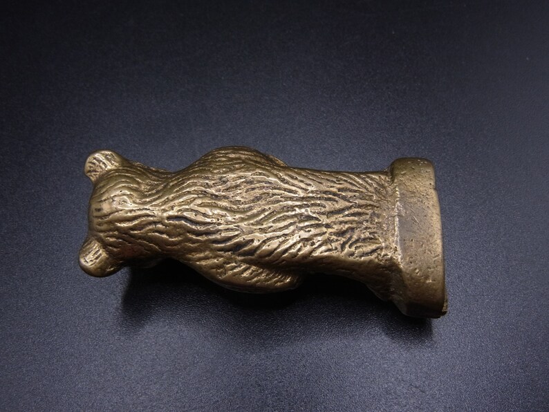 Vintage Brass Rupert Figure Bear Figurine. Bear Lovers Gift. Etsy