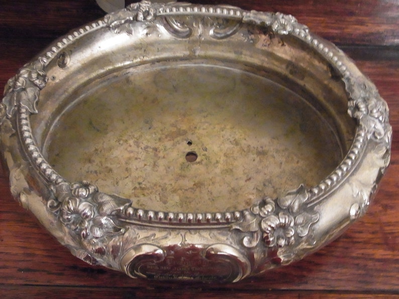 Victorian Silver plated bowl presented To Mr and Mrs John Thompson from pupils and teachers Cavendish St Schools April 11 1861 School Gift