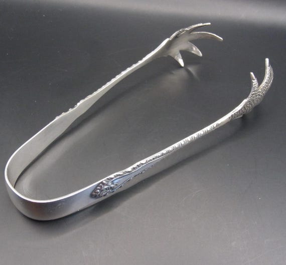 【アンティーク】シルバー　シュガートング　1902年　イギリス　鳥の爪デザイン アンティーク】シルバー シュガートング 1902年 イギリス 鳥の爪