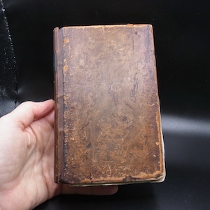 Livre antique, The Works of Samuel Johnson, Vol 13, Lives of the English Poets, Swift, Pope, 1806, Georgian Leather Bound Book,