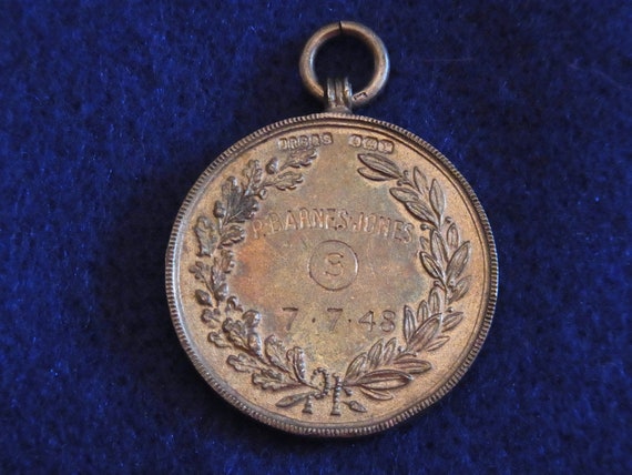 Vintage Poetry Society Sterling Silver medal awar… - image 4