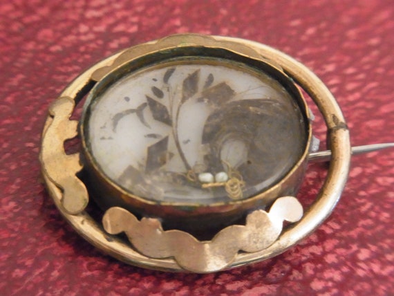 Georgian mourning hotsell brooch
