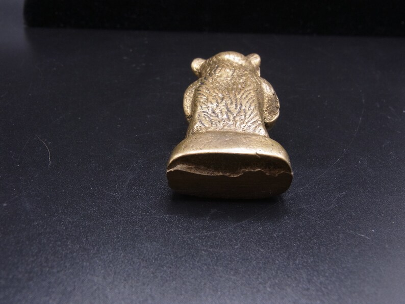 Vintage Brass Rupert Figure Bear Figurine. Bear Lovers Gift. Etsy