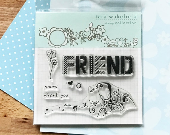 Stamps // Friendly Bird // Clear Stamp for paper crafting // stamp set