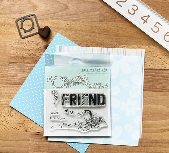 Stamps // Friendly Bird // Clear Stamp for paper crafting // stamp set