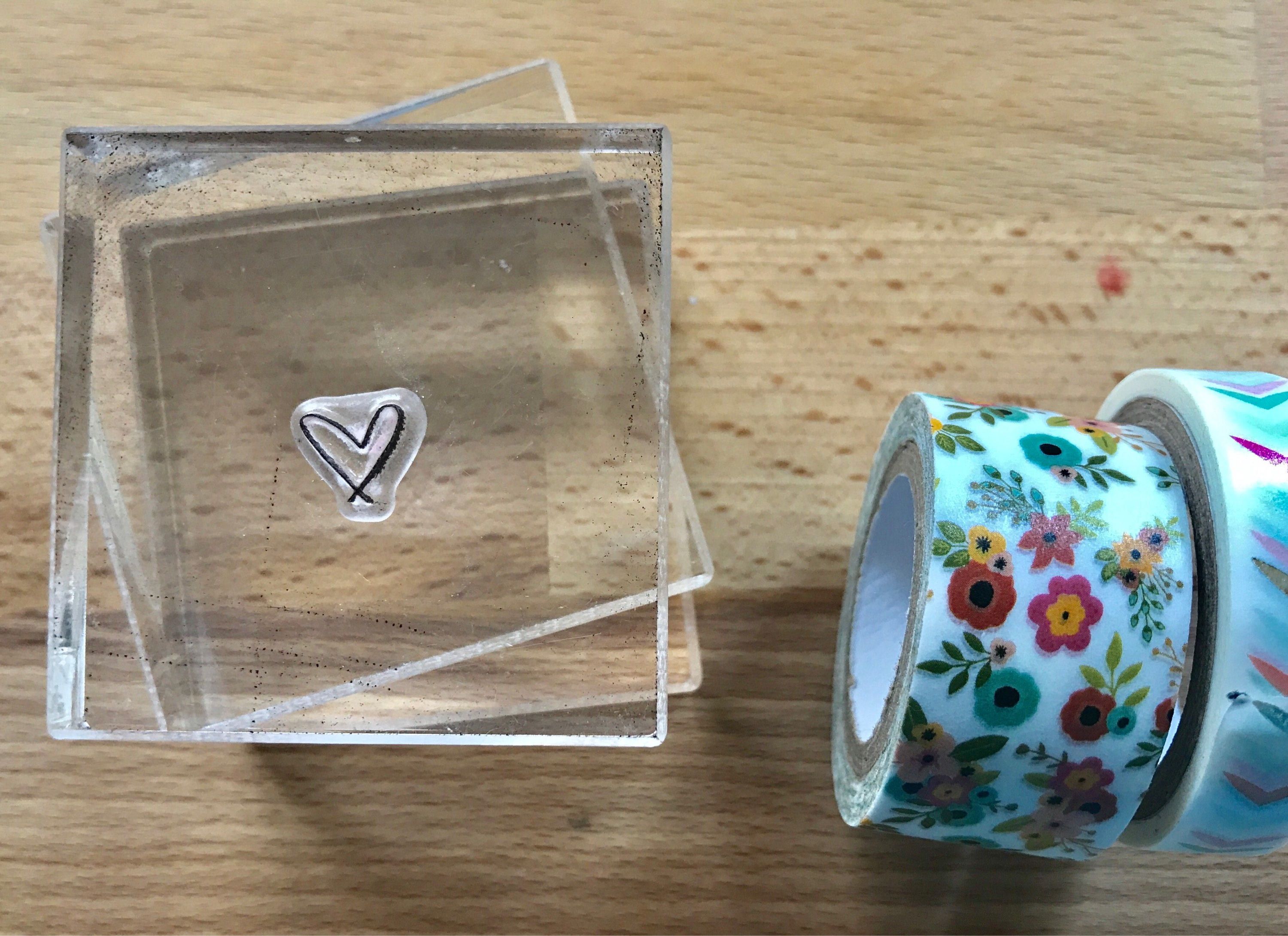 Acrylic stamping blocks // clear stamps // stamp block