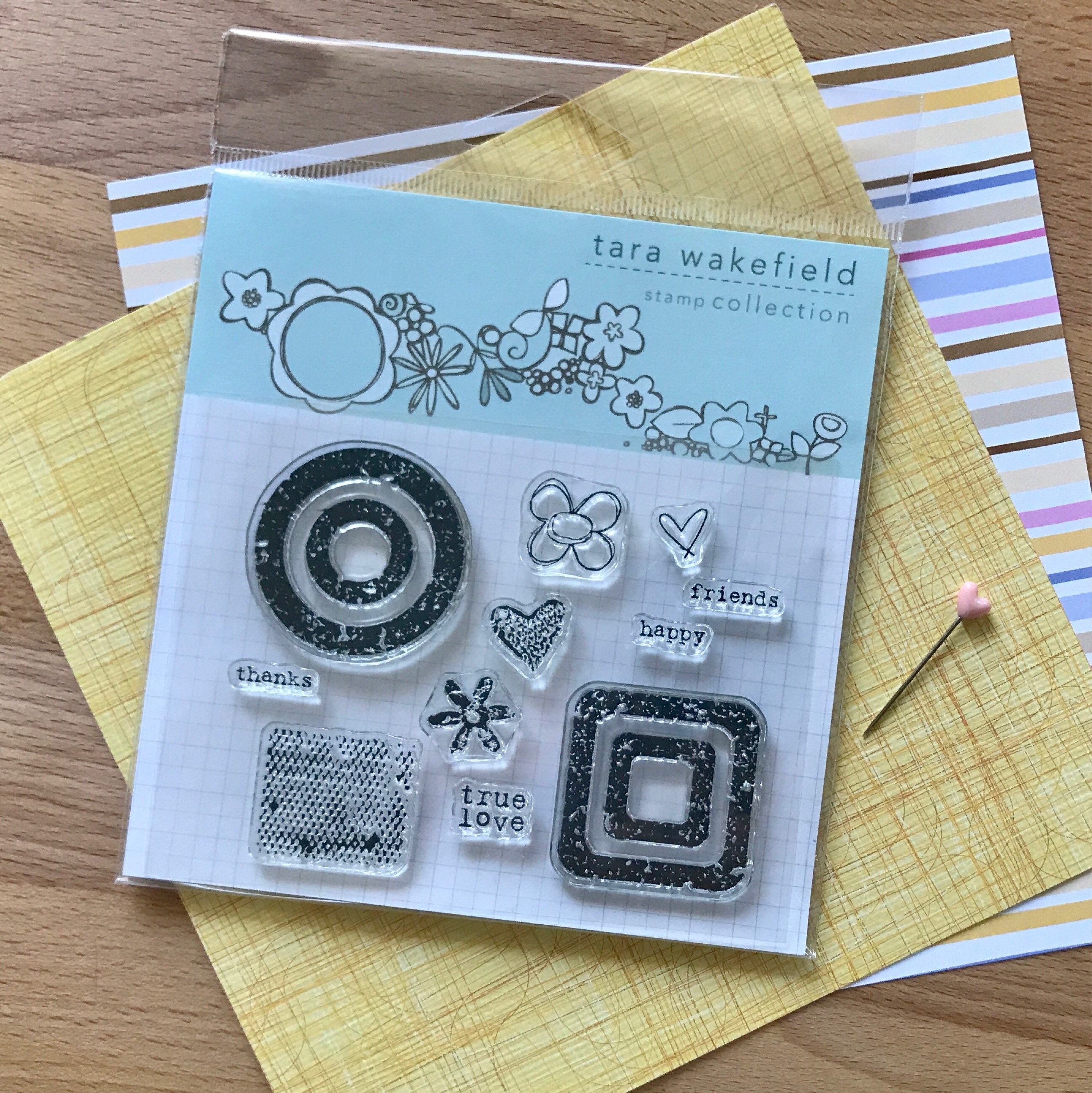 Stamps // Weathered love clear stamp for paper crafting // stamp