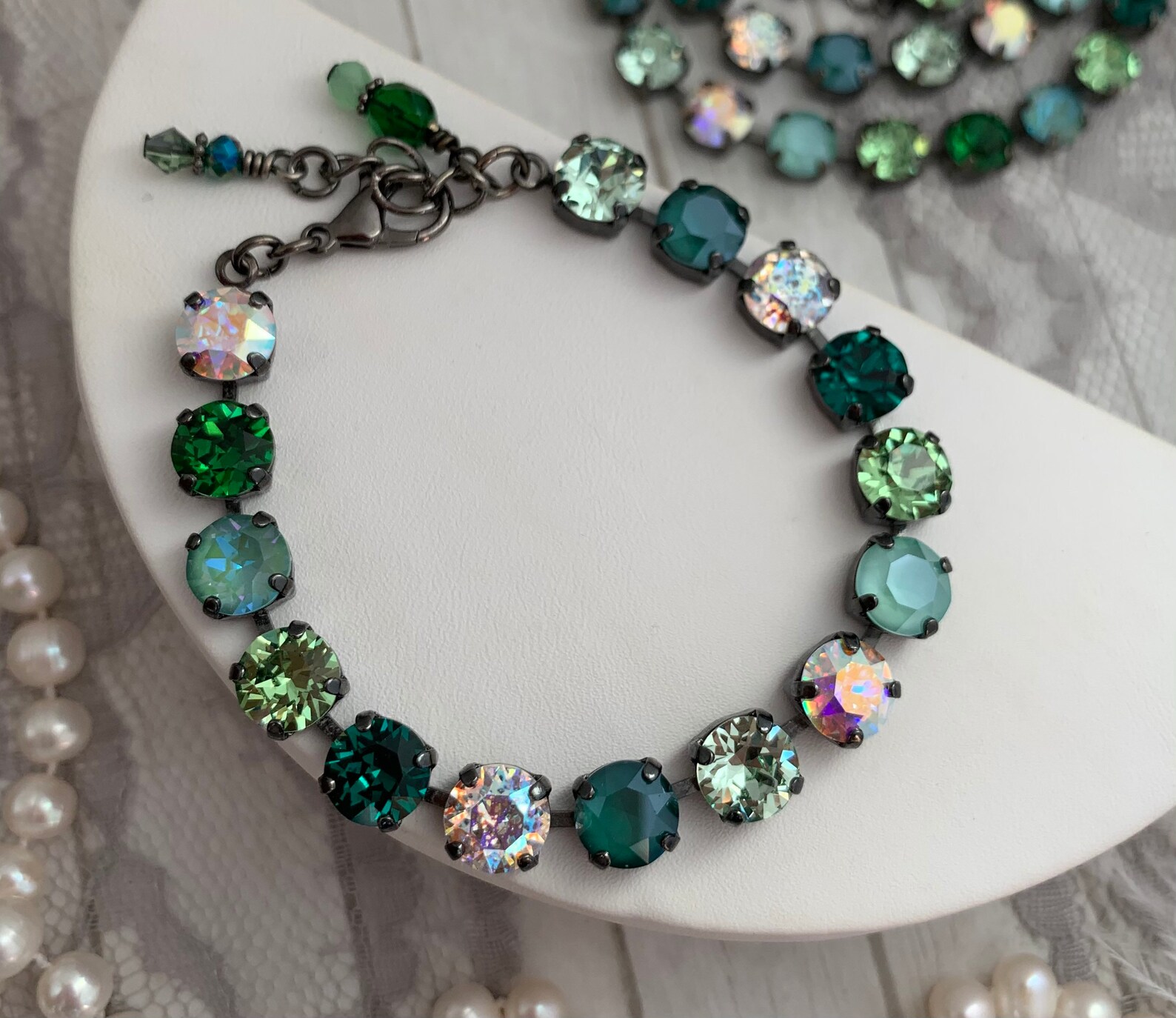 Green Tennis Bracelet Green Tennis Bracelet Men Mens Green Motif 