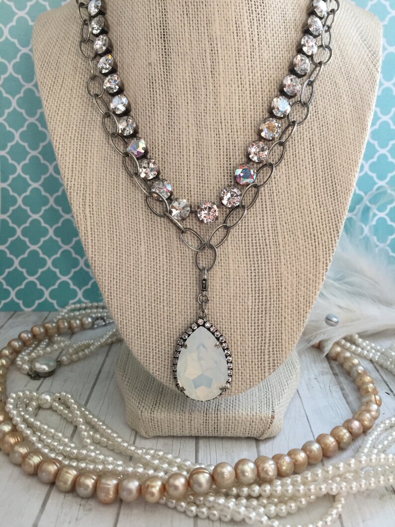 Large Teardrop Pendant Charm. Detachable Necklace Enhancer Etsy