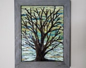 Stained Glass Mosaic - Tree at Daybreak