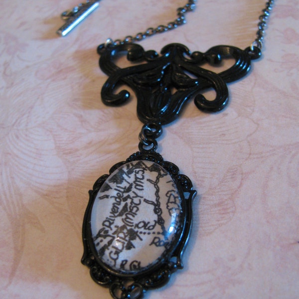 Misty Mountains Map Necklace