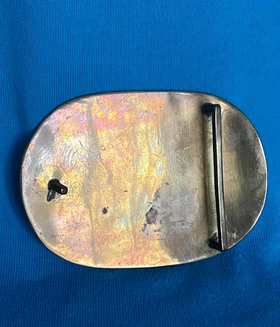 Abalone Shell Brass Belt Buckle - image 3