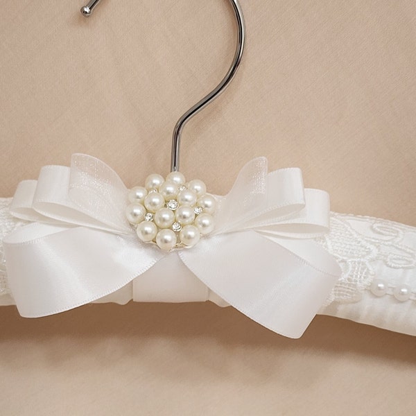 Bride Wedding Dress Hanger, Padded Hanger, Bridal Shower Gift For Bride To Be, Photography Prop, Bride Hanger, Wedding Keepsake