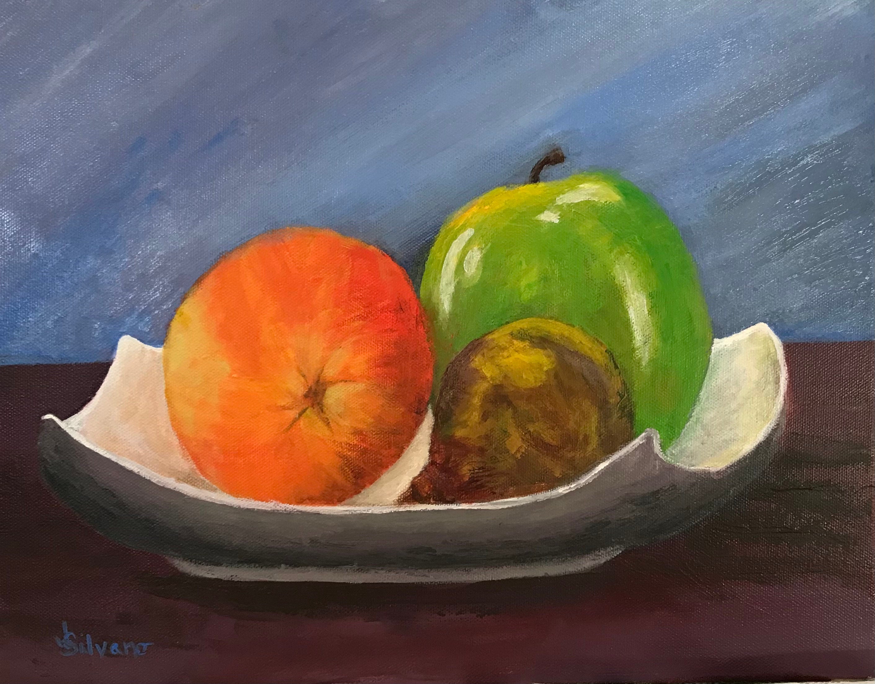 Fruit Bowl, Acrylic, 11\, image size:2823x2207