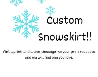 Custom  Fleece Snowskirt