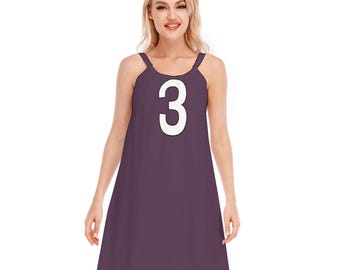 100% katoen | Water 7 cami-jurk met ronde hals | Door Nami geïnspireerde eendelige cosplay