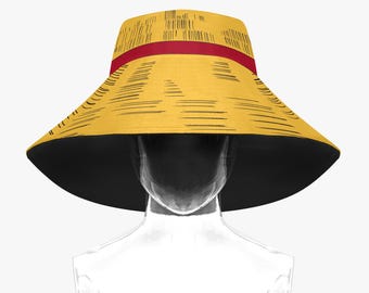 Strohoed op Boonie-hoed | Cosplay uit één stuk geïnspireerd op Monkey D. Luffy