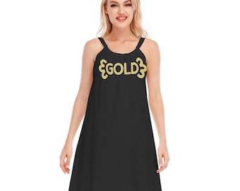 100% katoen | LRLL cami-jurk met ronde hals | Door Nami geïnspireerde eendelige cosplay