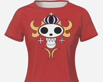 Thriller Bark T-shirt met raglanmouwen | Door Nami geïnspireerde eendelige cosplay