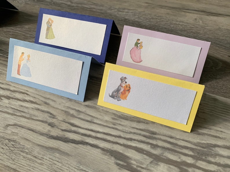 Disney Place Cards Etsy