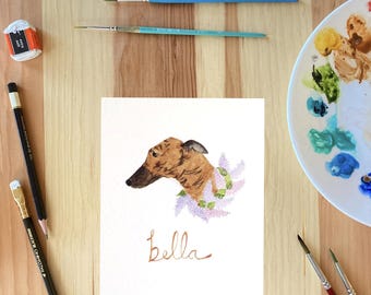 Spersonalizowany portret zwierzaka wykonany akwarelą 5 x 7 cali ze zdjęcia • Ręcznie malowana sztuka zwierzaka • Pamiątkowy prezent • Spersonalizowany obraz zwierzaka