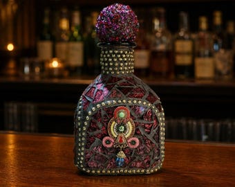 Egyptian - Handmade Mosaic Bottle - W217