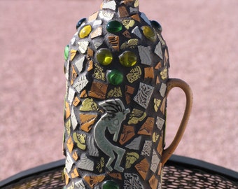 Handmade Mosaic Wine Bottle for your Home W200