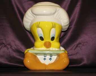 Warner Bros. - Tweety Bird - Chef - Looney Tunes - Ceramic Cookie Jar