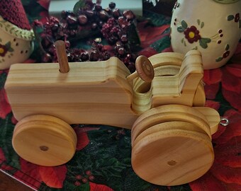 Wood Handmade Tractor Great for Christmas or Birthday  Tractor3