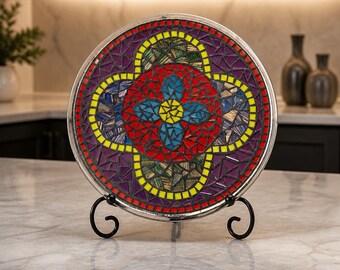 Pretty in Colors  Mosaic Tray Handmade Mosaic Great for your home TR111