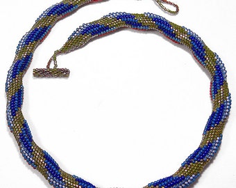 Reversible Waves Beaded Necklace Tutorial