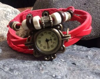 Claire Redfield Resident Evil 2 Remake Cosplay Costume Red Bracelet Watch Video Game Replica
