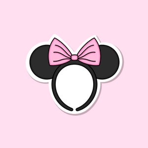 Stickers, Minnie Sticker, Stickers for Tumbler, Minnie Ears Sticker, Vinyl Decals, Laptop Stickers, Planner Stickers, Minnie Ears