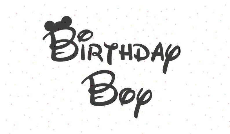 Download Birthday Boy Mickey Mouse Ears SVG Instant Download Cricut ...