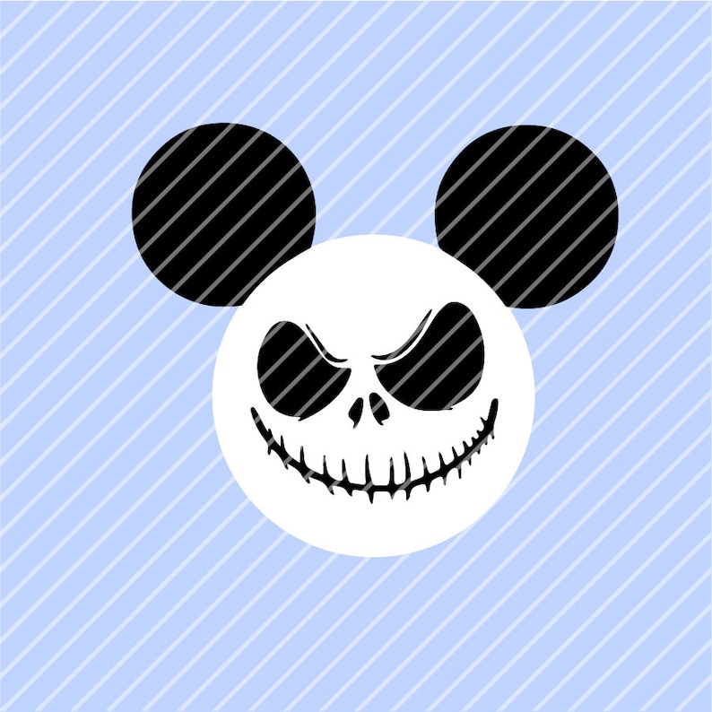 Mickey Jack Skellington SVG Instant Download Cricut and | Etsy