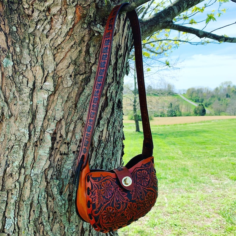 Leather Handbag Etsy