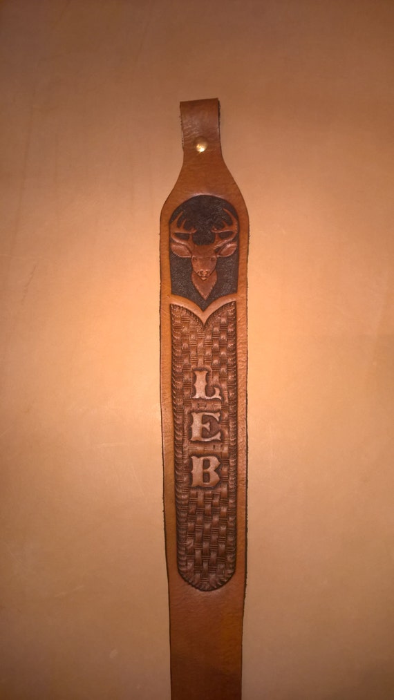 Leather Rifle Sling Etsy