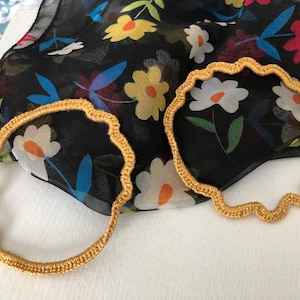 Brass Bangles with Crochet