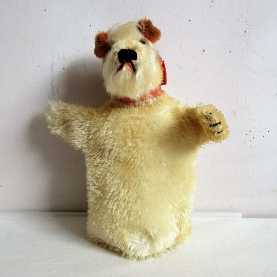 Steiff Fox Terrier 1950s Puppet Rare Vintage Collectible Plush Etsy