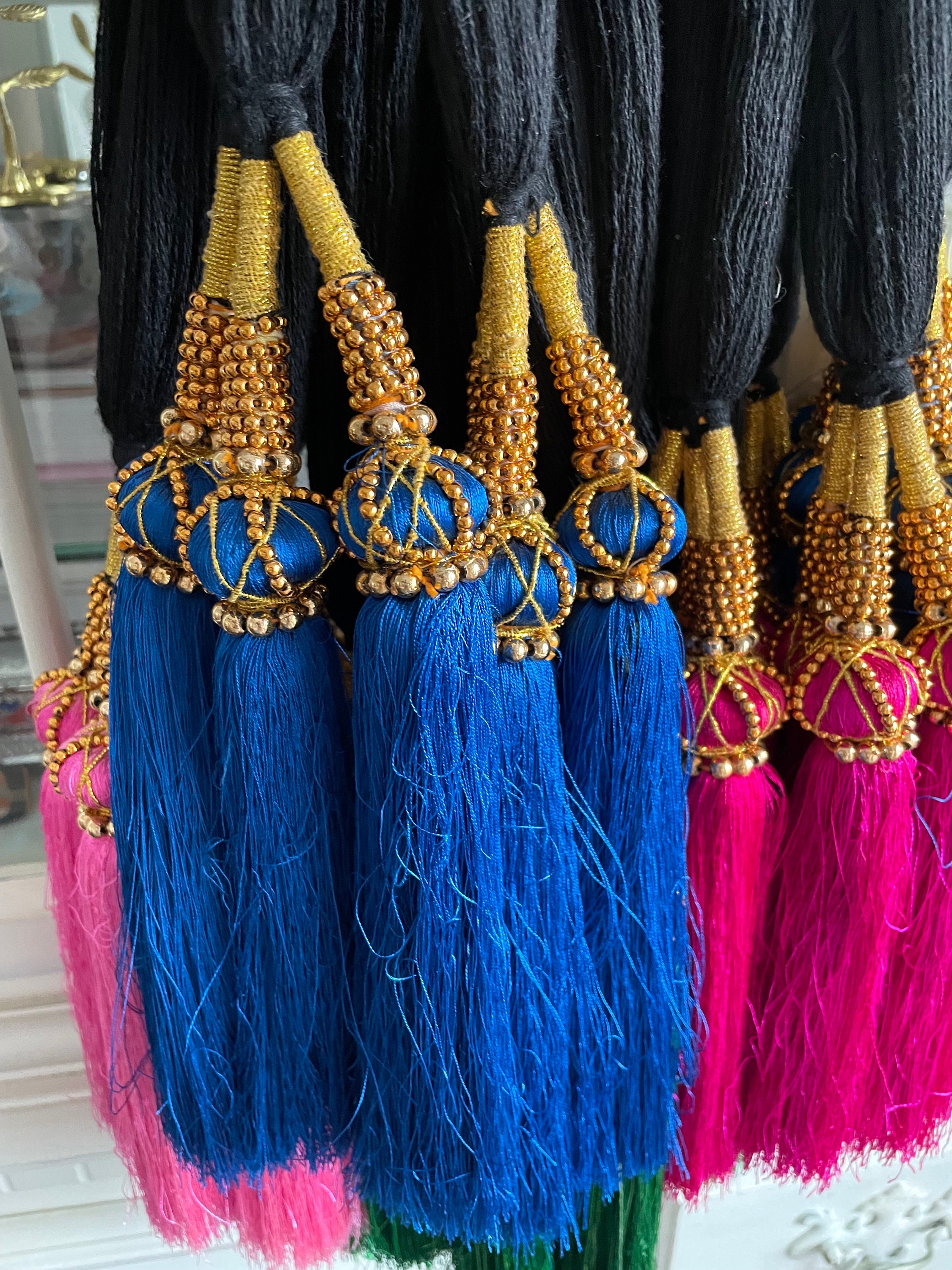 Colorful Paranda Hair Braid: Indian Wedding Accessory - Etsy
