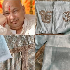 Jai Guruji Chola Set | 12 pcs| Guruji Satsang religious clothing| Guruji Swaroop| Light Blue colour