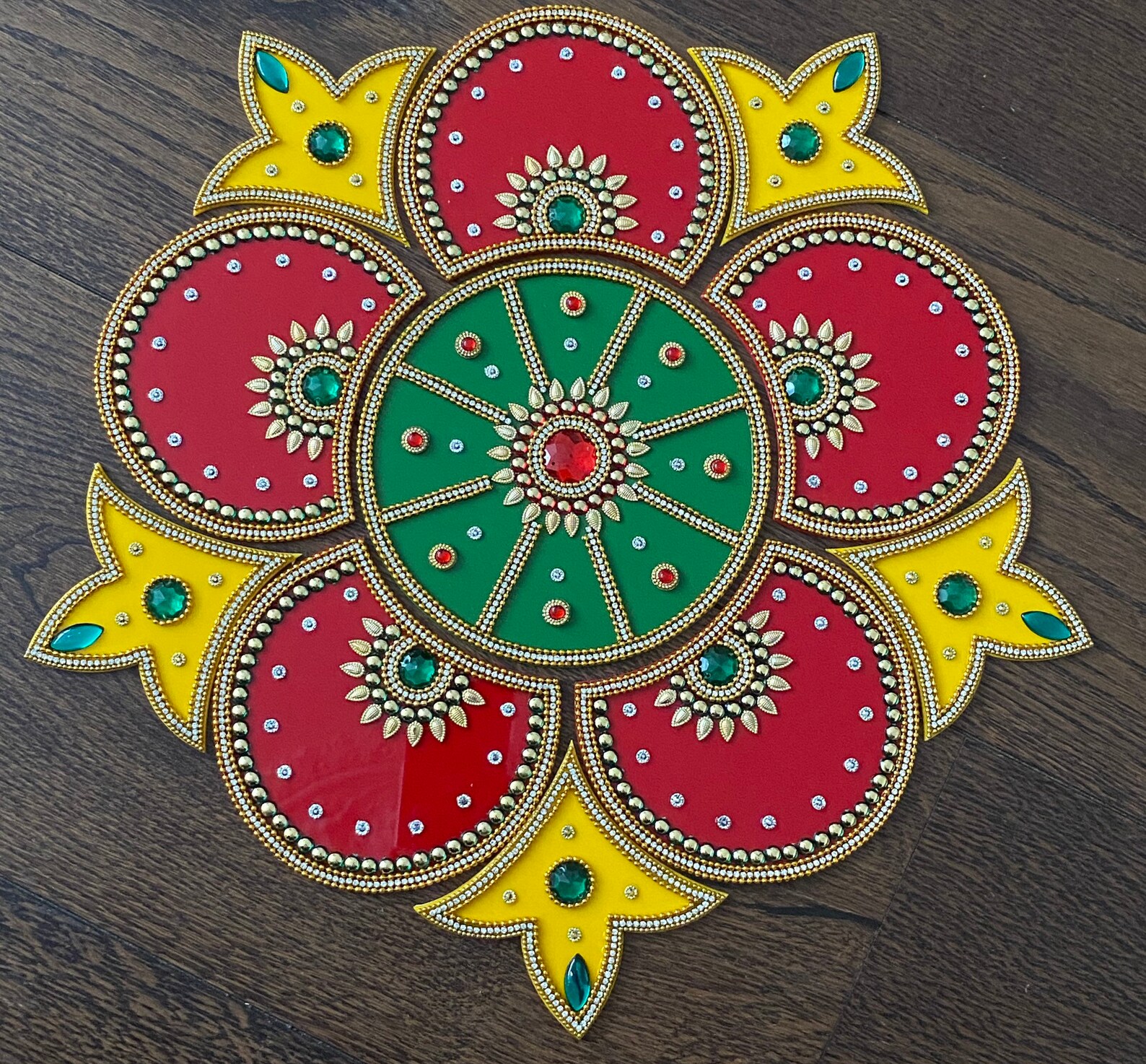 Large Reusable Rangoli Floor Art Deco Weddings New Home Etsy