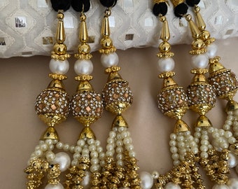 Pearl Paranda Choose from Full or Short length Prandi Paranday Latkans Punjabi Themed Weddings Phulkari Patiala Sangeet Mehendi Maiyoon
