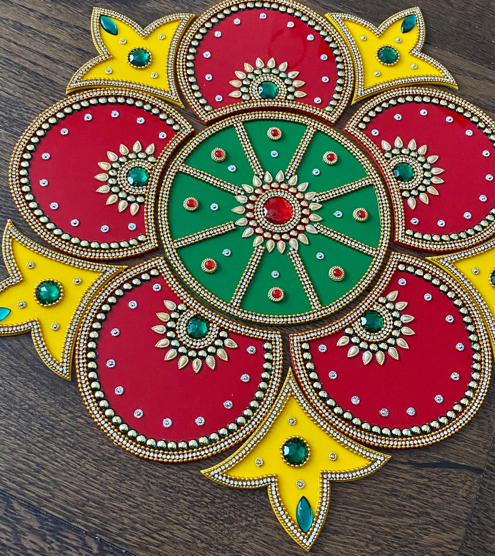 Large Reusable Rangoli Floor Art Deco Weddings New Home Etsy UK