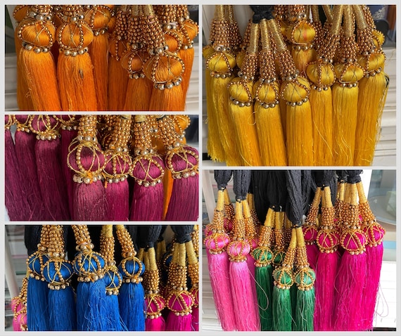 Colorful Paranda Hair Braid: Indian Wedding Accessory - Etsy display picture 3