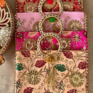 Gifting Bags Fabric with Handles Wedding Bhaji Nishani Mithai Pooja Favours Lohri Eid Gifts Wedding Gifts Return Gifts