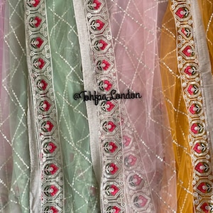 Net Duppattas Scarf Chunni Chunri Odhni update Salwar Kameez Lehengas Kurtis Karvachauth Festive Season dressing