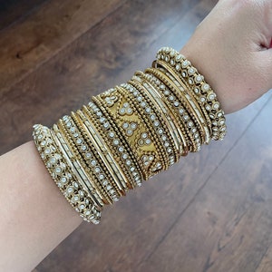 Bangle Stack Jewellery Bridal Bangle Stack Wedding Karwachauth Festive Season Dressing