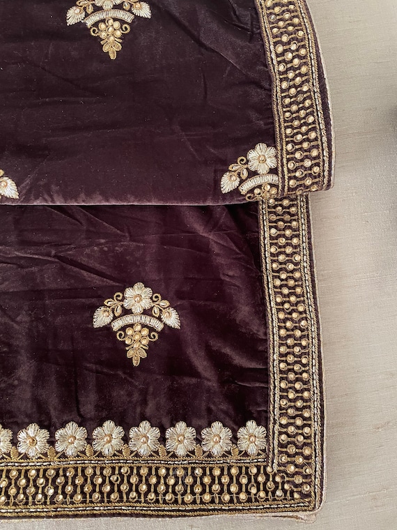 punjabi velvet shawl